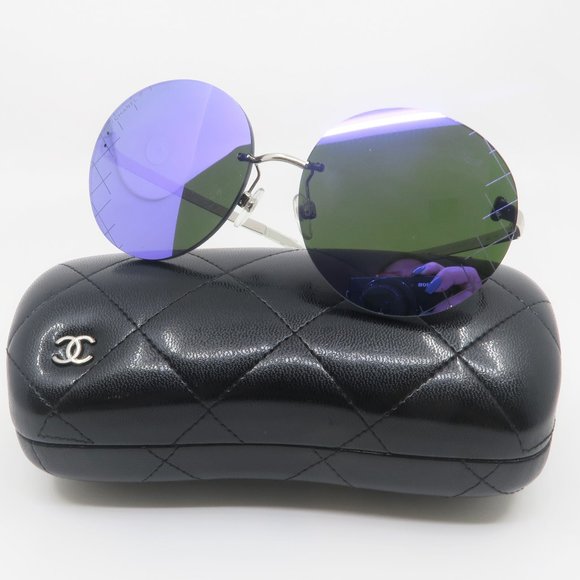 CHANEL 4216 c.124/4V CROSS-HATCH Purple Sunglasses - Picture 2 of 6